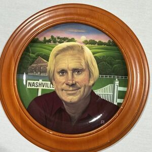 1993 George Jones Legends of Country Collection CMA Plate #2977A Framed
